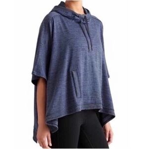 Like New - Athleta Blissful Poncho Hoodie - blue